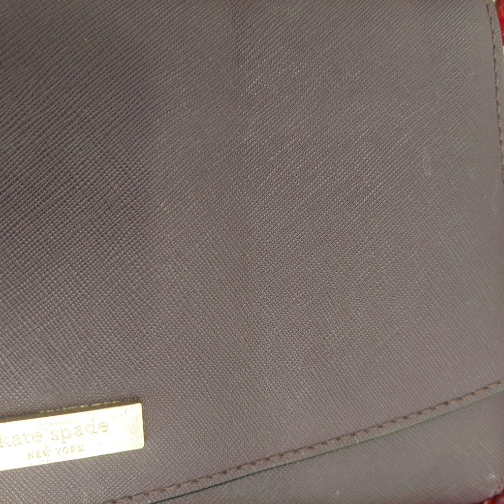 Kate Spade Purple Leather Shoulder Bag | Pre Loved |