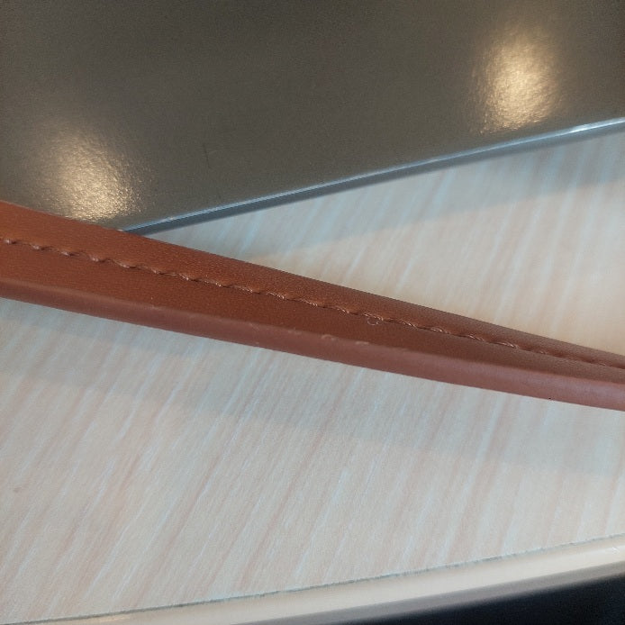 ZARA Tan Leatherette Saddle Crossbody Bag | Pre Loved |