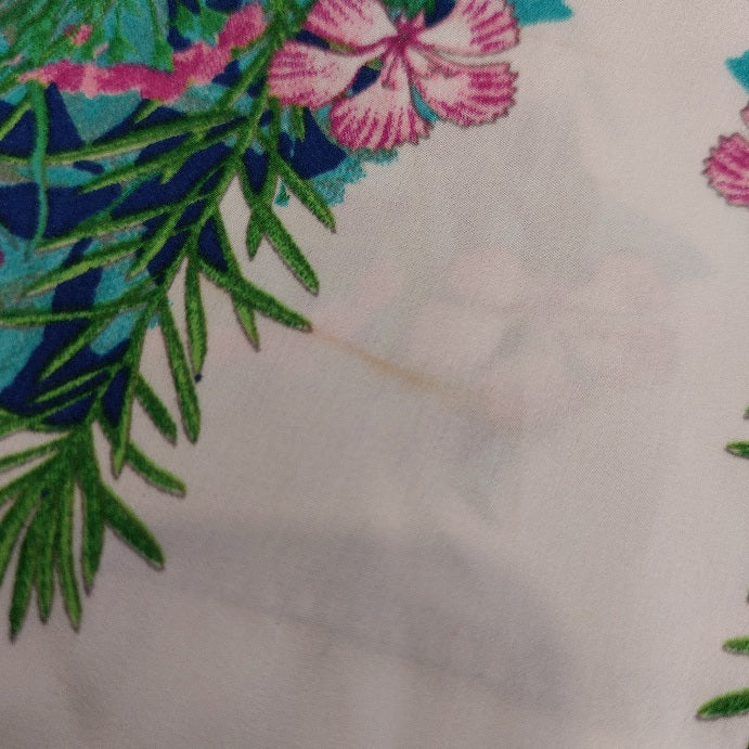 ZARA Blue & White Floral Cap-sleeves Long Tunic | Brand New |