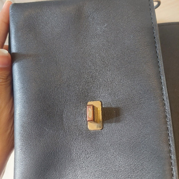 Tory Burch Black Kira Mixed Material Mini Bag | Pre Loved |