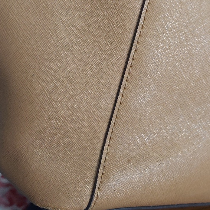 Michael Kors Tan Saffiano Leather Jet Set Tote Bag | Pre Loved |