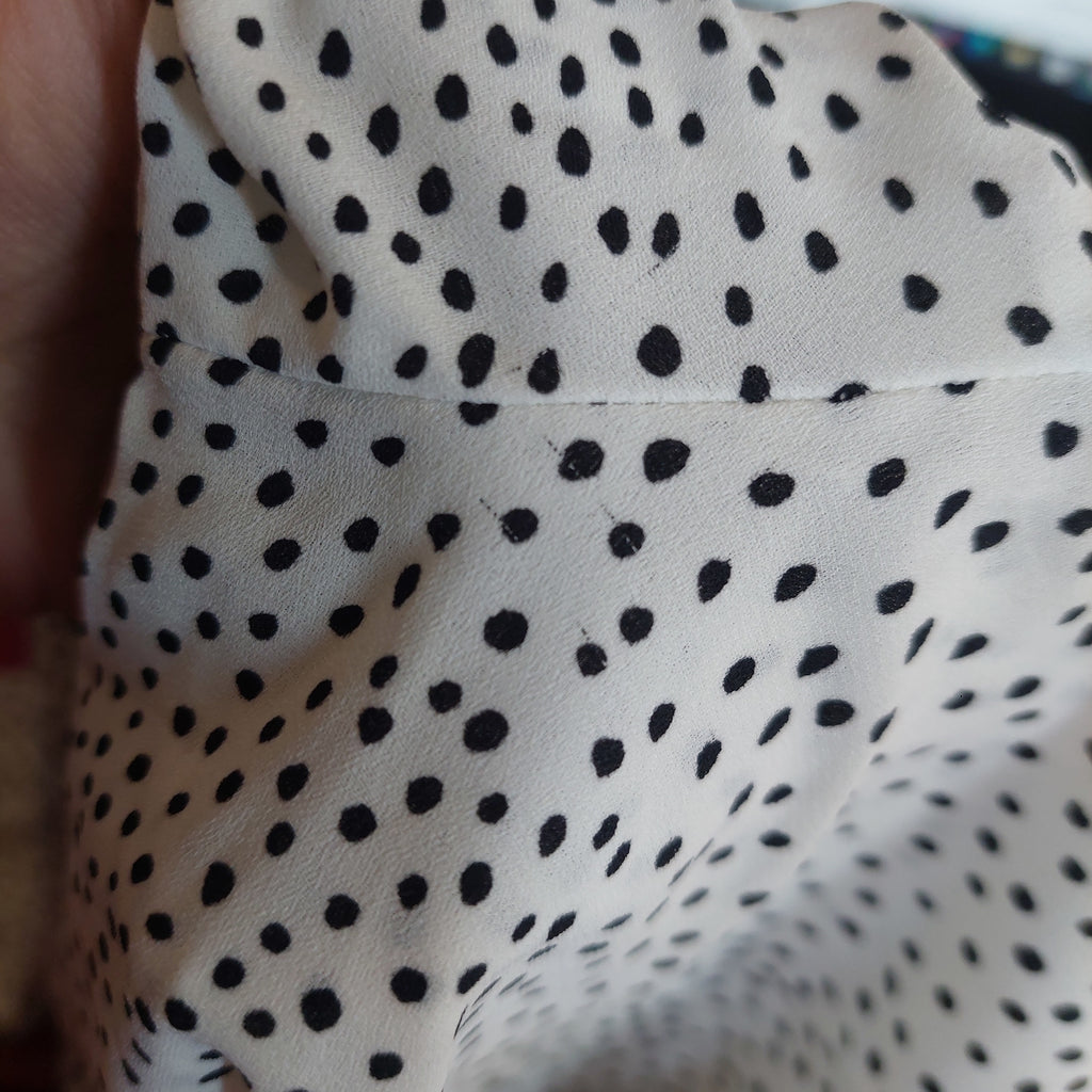 H&M White & Black Polka Dot Top | Like New |