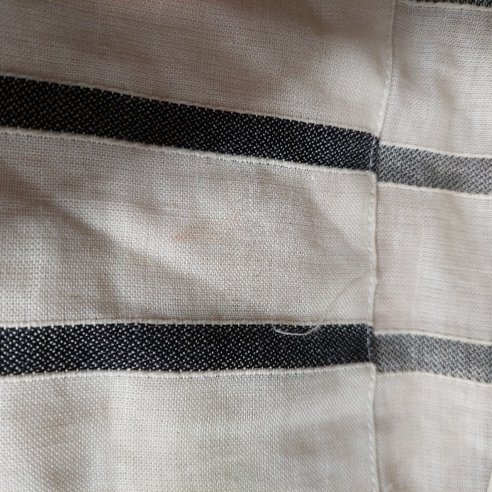 Zara Cream & Black Striped Tie Up Detail Top | Pre Loved |