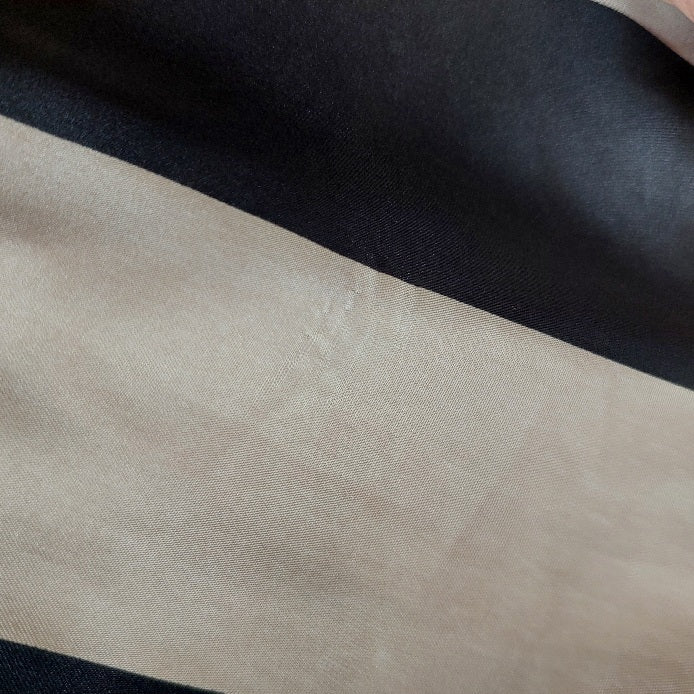 Zara Black & Grey Striped Collared Shirt | Gently Used |