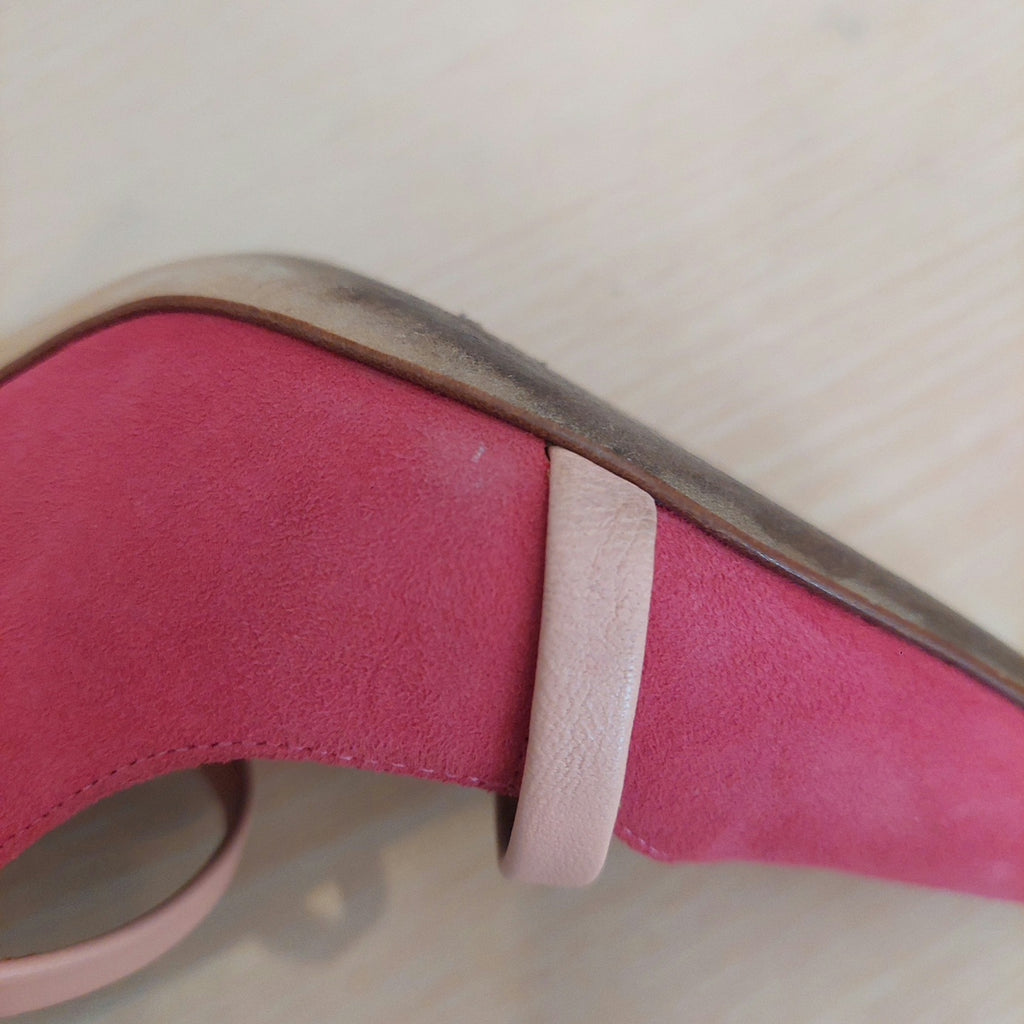 Malone Souliers Pink Suede 'Maureen 100' Heels | Pre Loved |