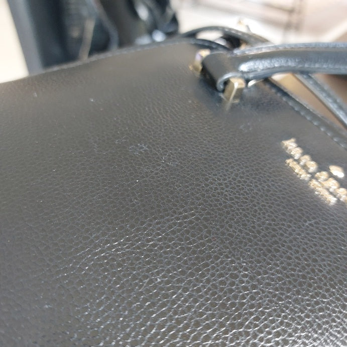 Kate Spade Black Leather 'Patterson Drive' Dome Satchel Bag | Gently Used |
