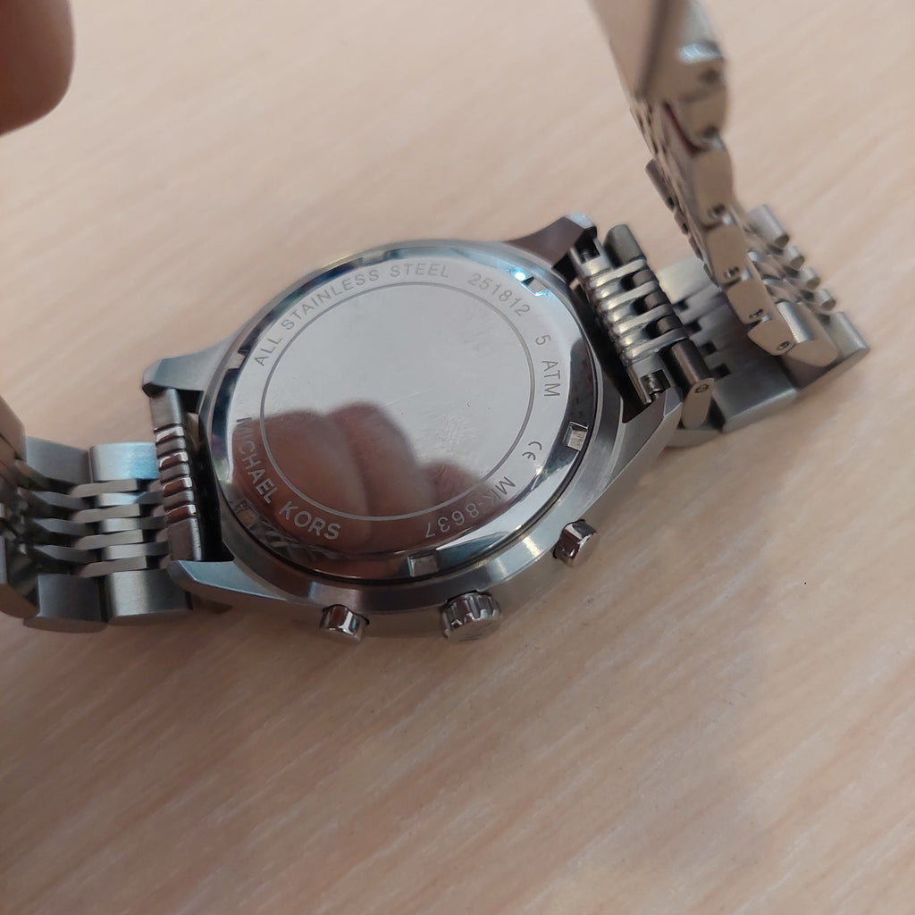 Michael Kors Men's Merrick Silver Dial Chronograph MK8637 Watch | Gently Used |