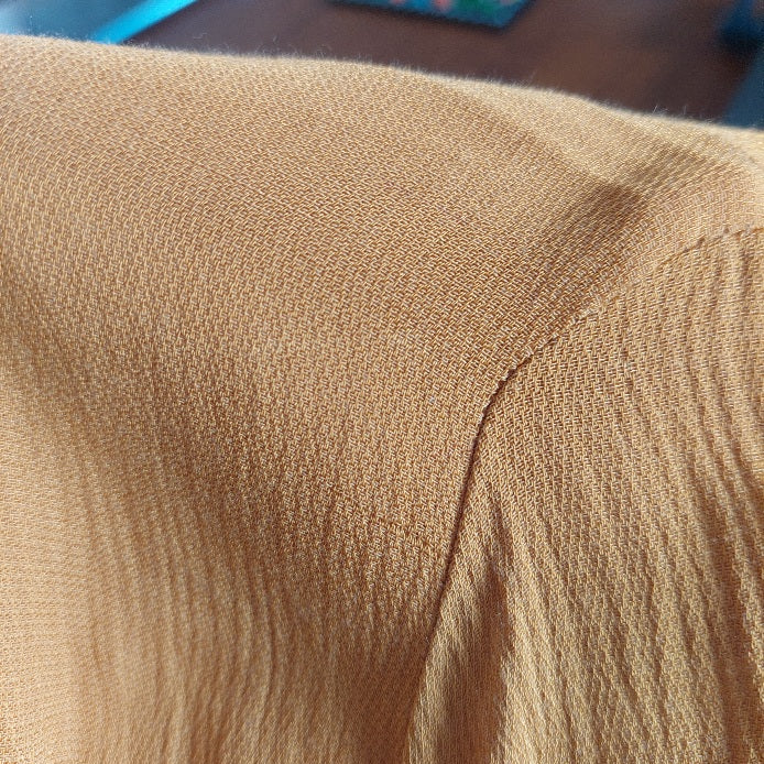 Zara Mustard Tie-up Detail Top | Pre Loved |