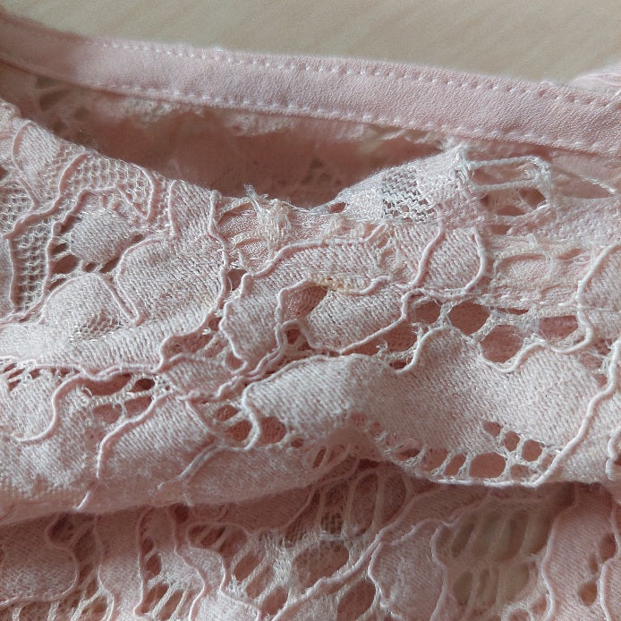Loft Light Pink Lace Sleeveless Top | Gently Used