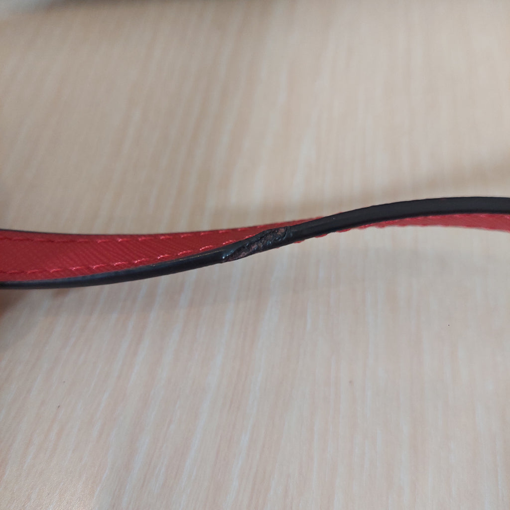 Michael Kors Brown & Red Jet Set Large Logo Crossbody Bag | Pre Loved |