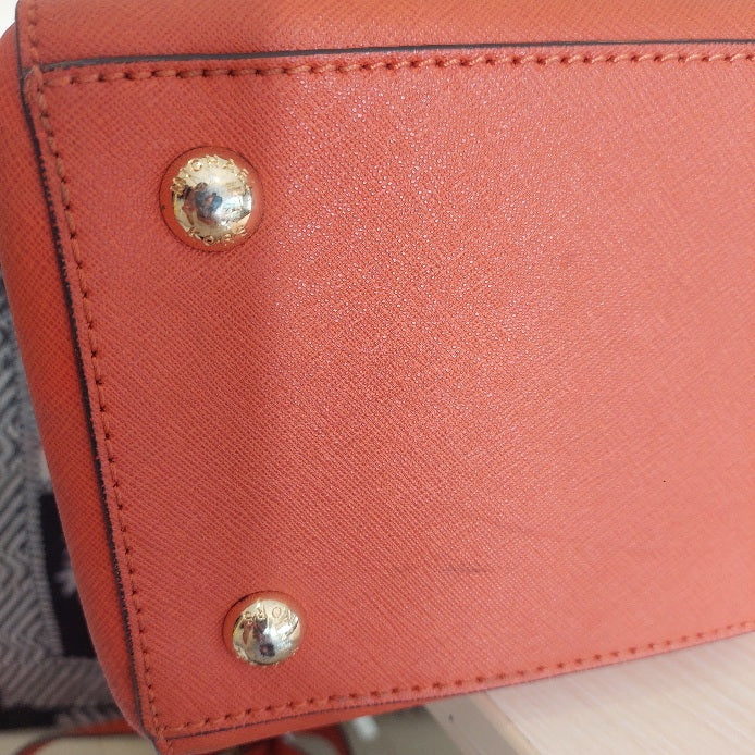 Michael Kors Orange Leather Medium Cynthia Tote | Pre Loved |