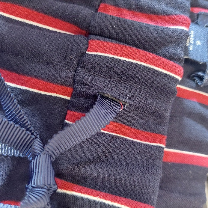 Tommy Hilfiger Navy & Red Striped Pants | Pre Loved |