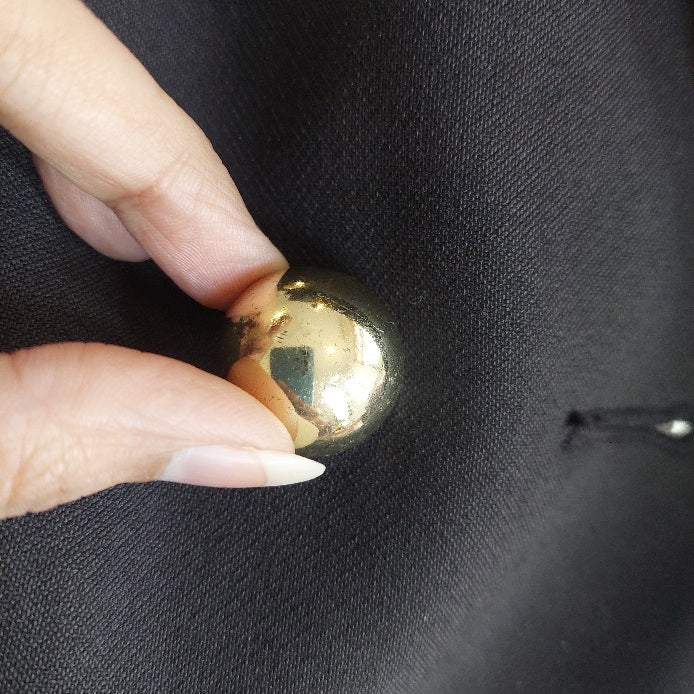 Mango Black with Gold Buttons Blazer | Brand New |