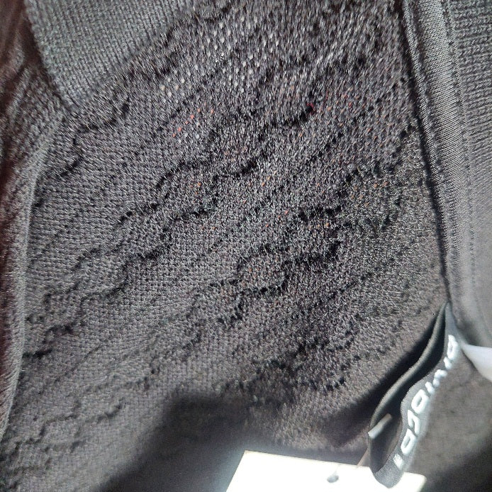 H&M Black Textured Short Sleeve Short Dress | Brand New |