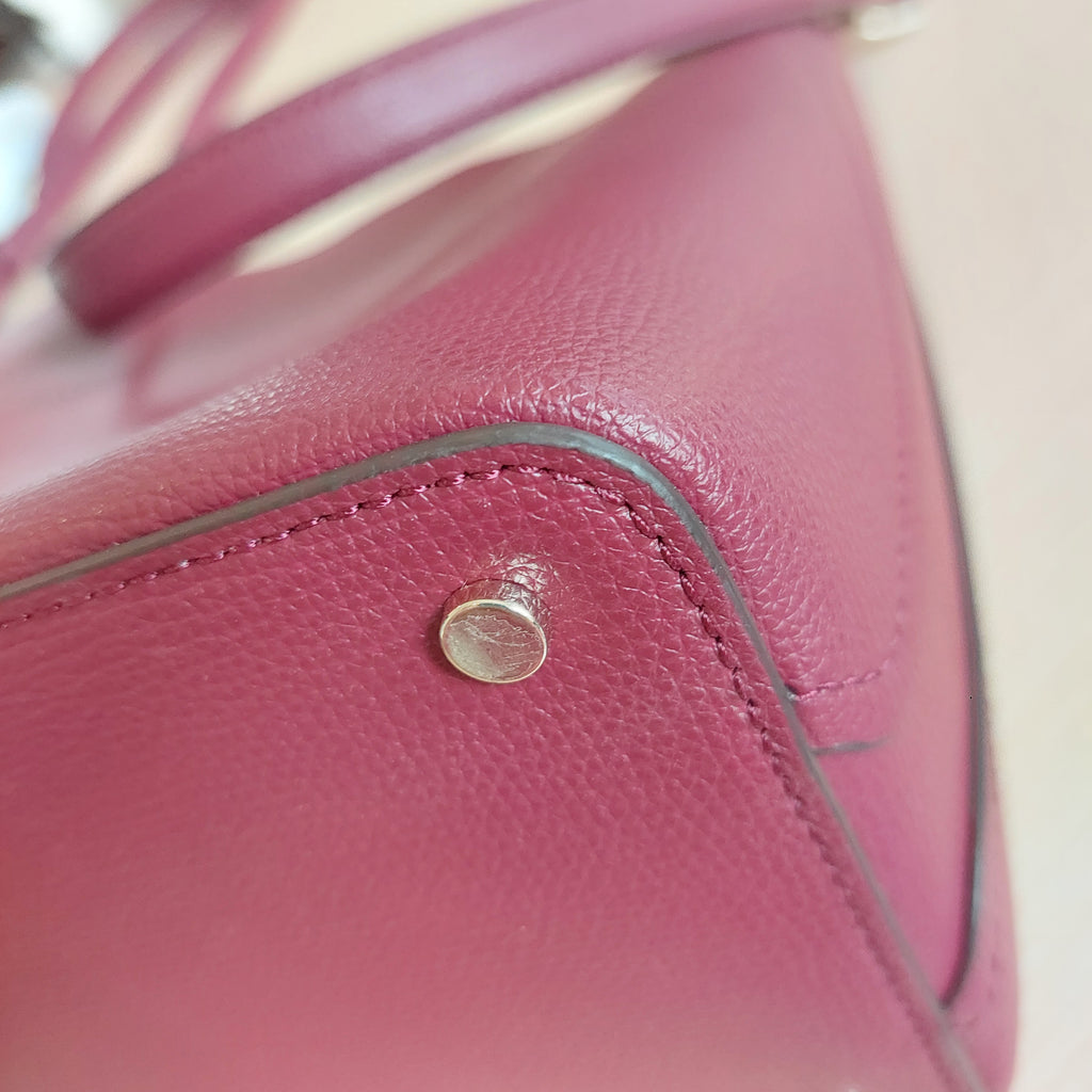 Kate Spade Burgundy Darcy Small Bucket Bag | Gently Used |