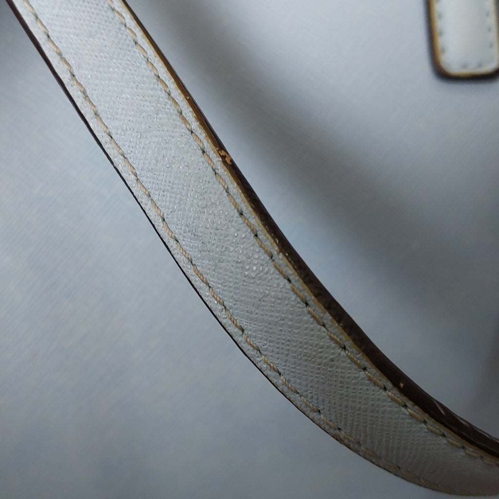 Michael Kors Light Blue Leather Jet Set Travel Shoulder Bag | Pre Loved |