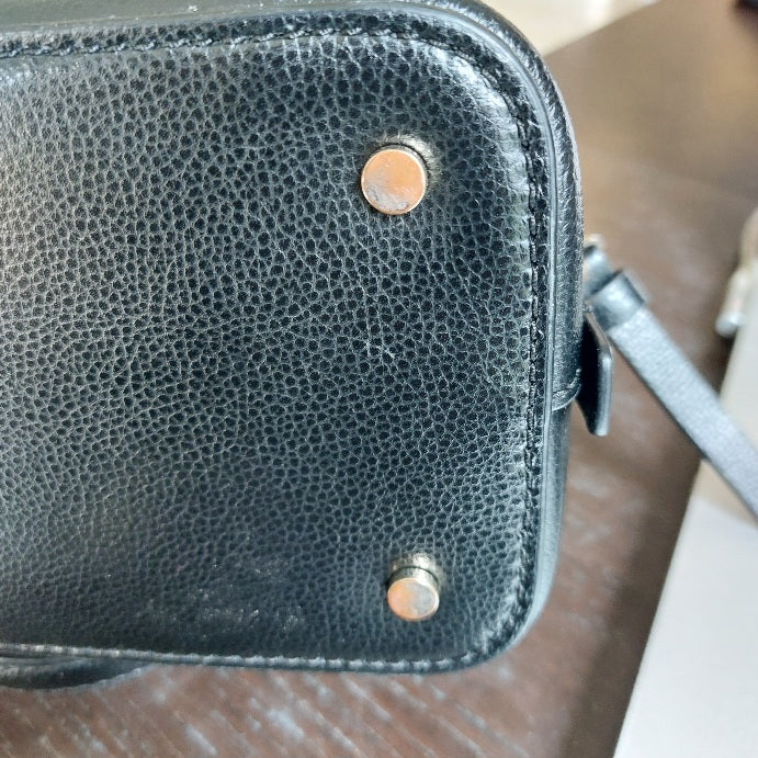 Kate Spade Black Leather 'Patterson Drive' Dome Satchel Bag | Gently Used |