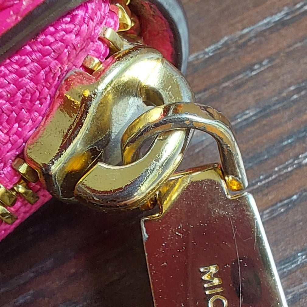 Michael Kors Cranberry Pink Leather Zip Around Wallet | Gently Used |