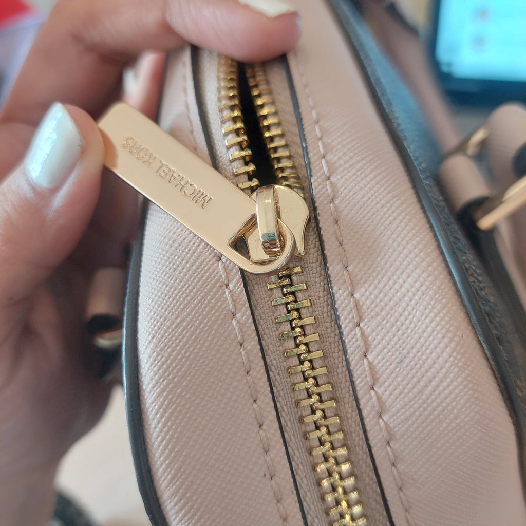 Michael Kors Ayden Medium Leather Dome Satchel Bag | Pre Loved |