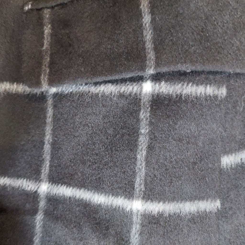 Primark Black & White Checked Single Button Coat | Pre Loved |