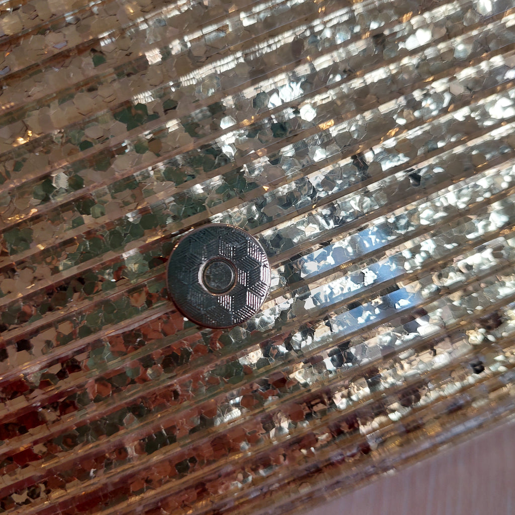 KURT GEIGER Kensington Gold Drench Party Eagle Clutch Bag | Gently Used |