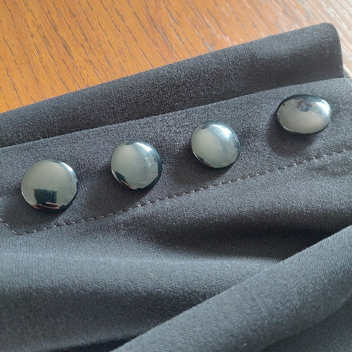 Marks & Spencer Black Button Detail Pants | Gently Used |
