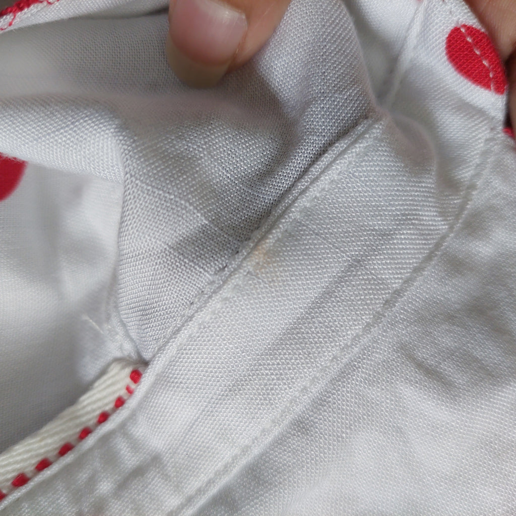 Jane + Delancey White Heart Printed Button Down Shirt | Gently Used |