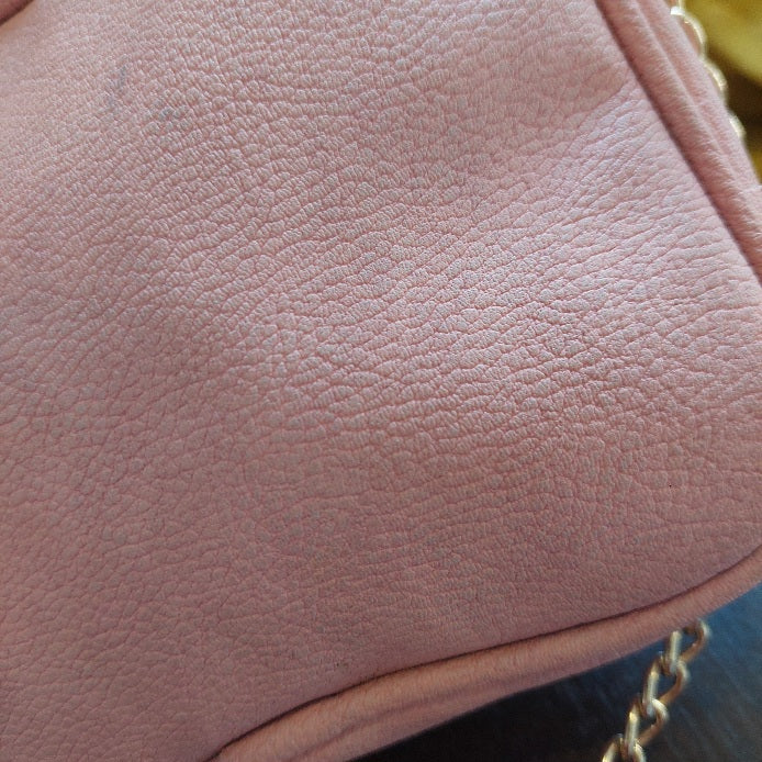 Rampage Pink Leatherette Multi-zip Crossbody Bag | Pre Loved |