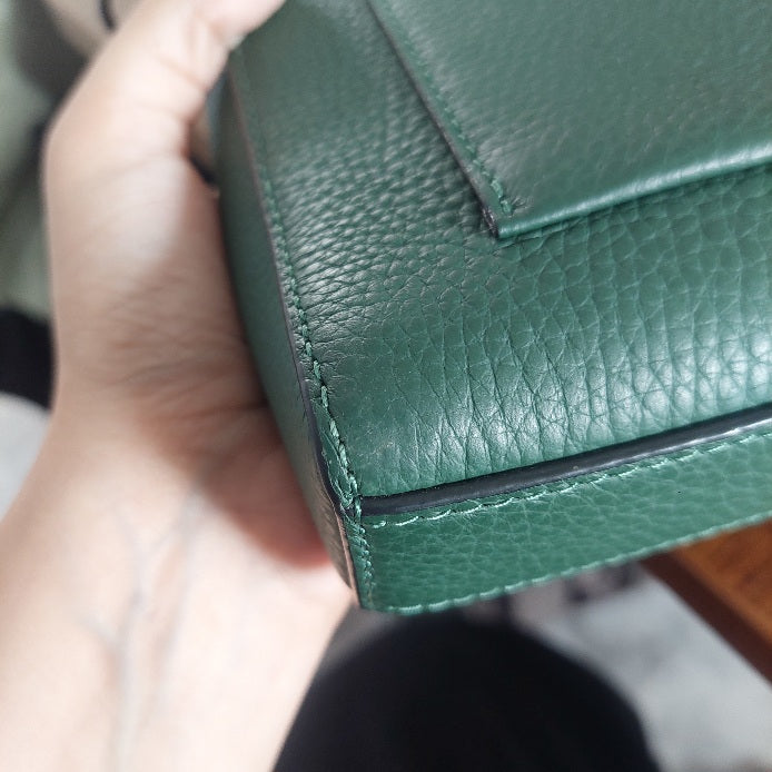 Coach Green Leather Holder Bag | Gently Used |