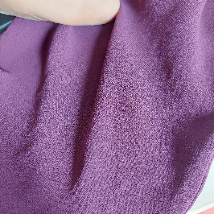 H&M Purple Pleated Button Down Sheer Top | Pre Loved |