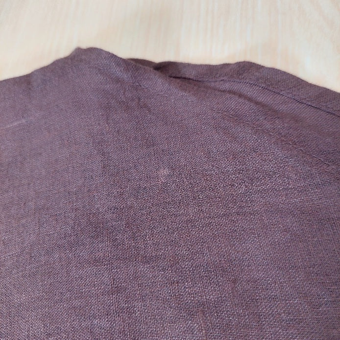 H&M Brown 100% Linen Button Down Shirt | Brand New |