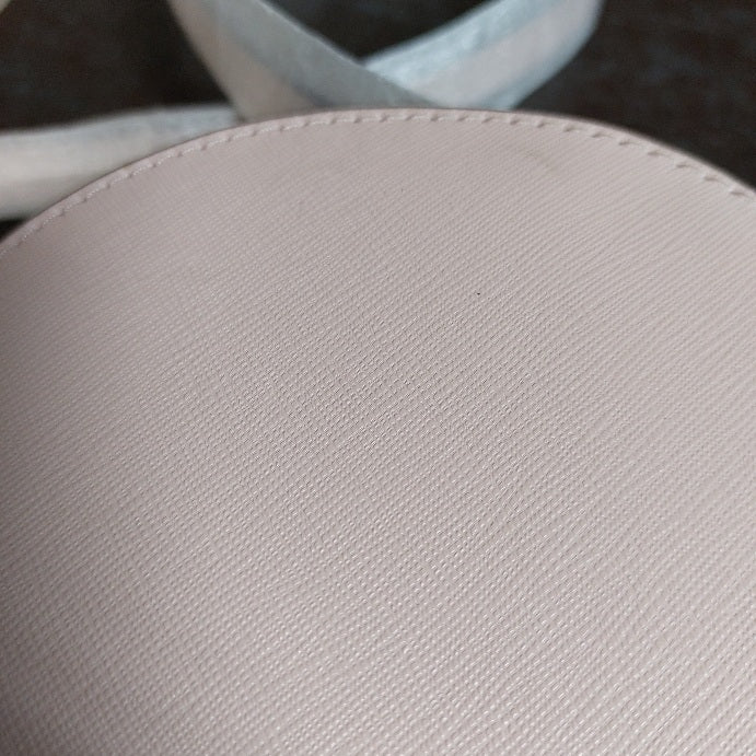 Michael Kors Light Pink Saffiano Leather Jet Set Oval Crossbody Bag | Like New |