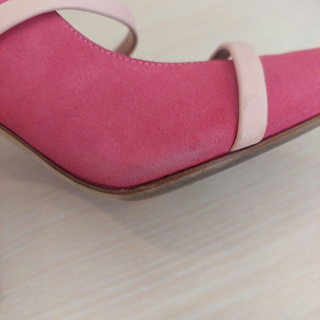 Malone Souliers Pink Suede 'Maureen 100' Heels | Pre Loved |