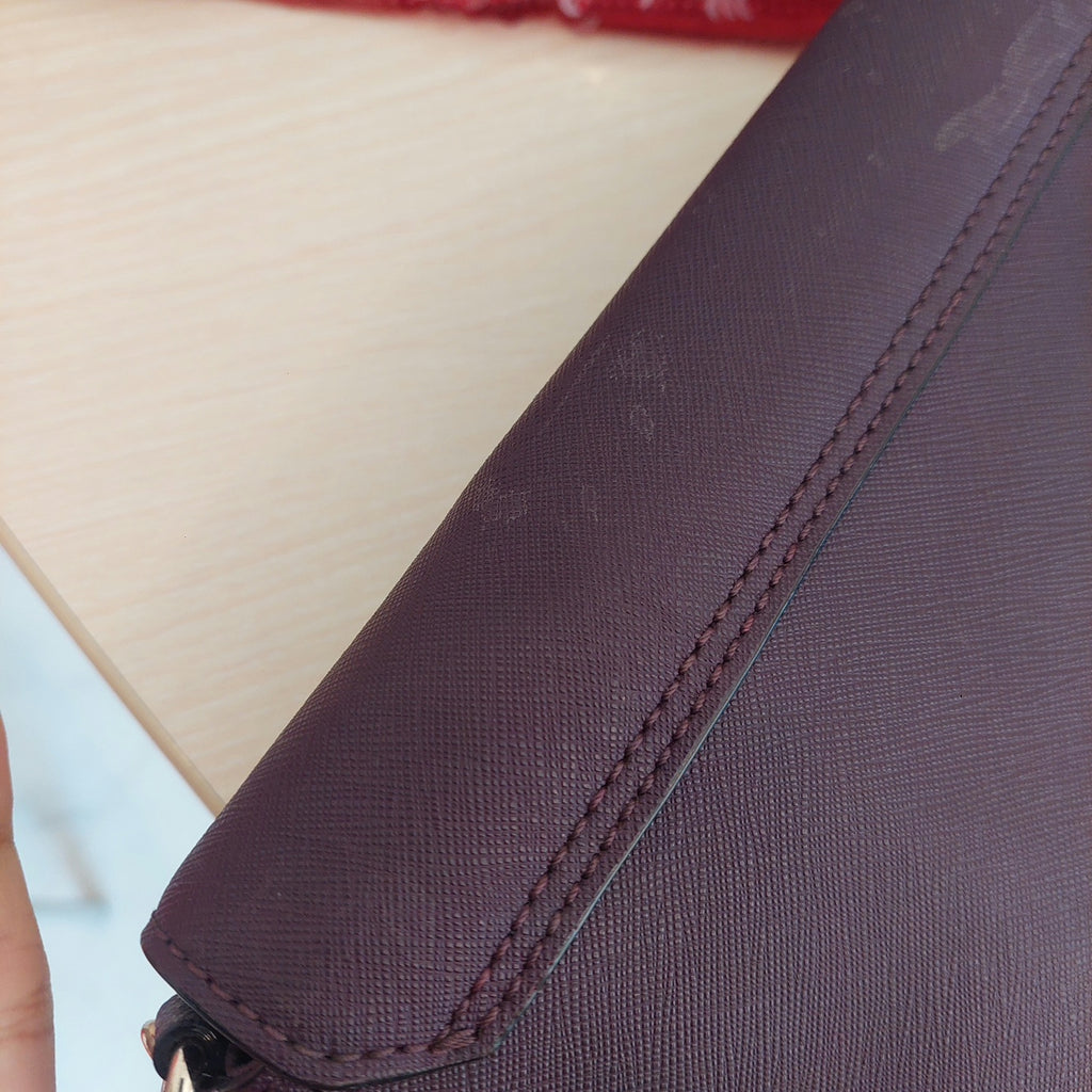 Kate Spade Purple Leather Shoulder Bag | Pre Loved |