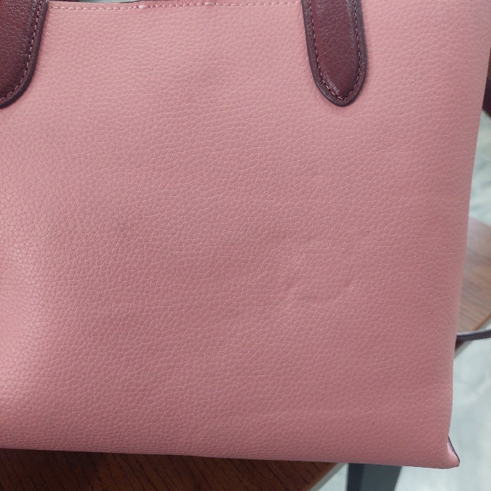 Coach Pink Willow Colorblock Tote 24 Bag | Pre Loved |