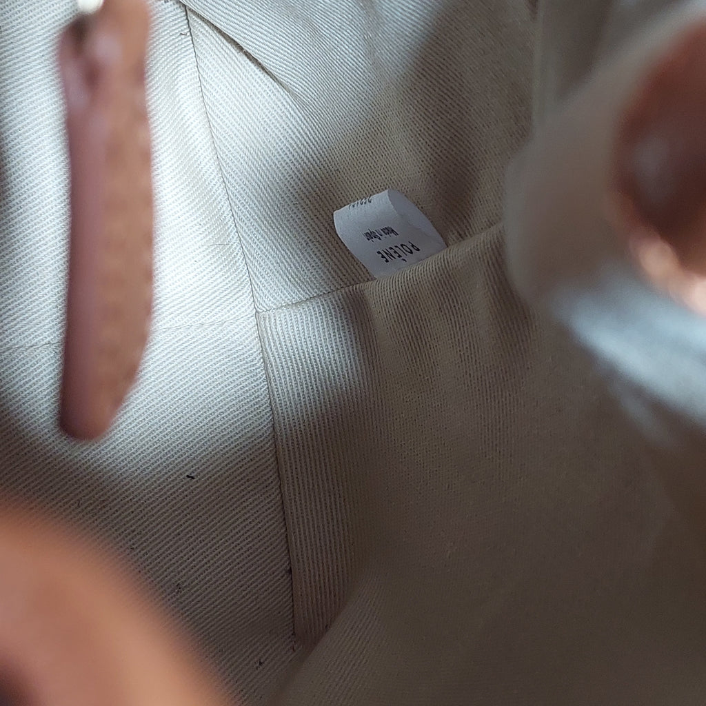 Polene Camel Textured Leather Numéro Un Edition Handbag | Like New |