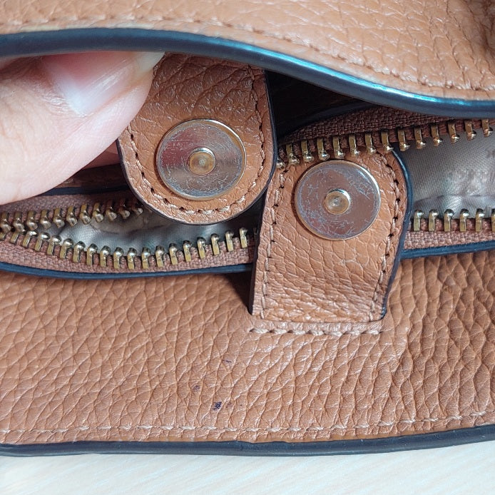 Kate Spade Brown Leather 'Leila' Medium Satchel Bag | Pre Loved |