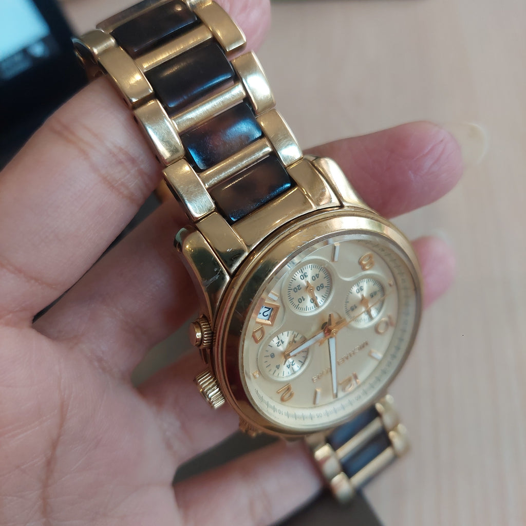 Michael Kors MK5659 Chronograph Gold Gradient Watch | Pre Loved |
