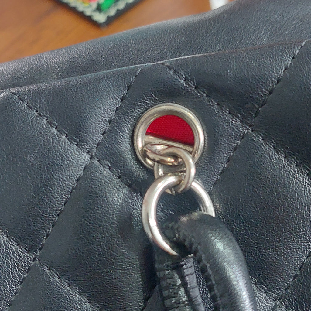 Chanel Black Calf Leather Cambon Ligne Mini Bag | Pre Loved |