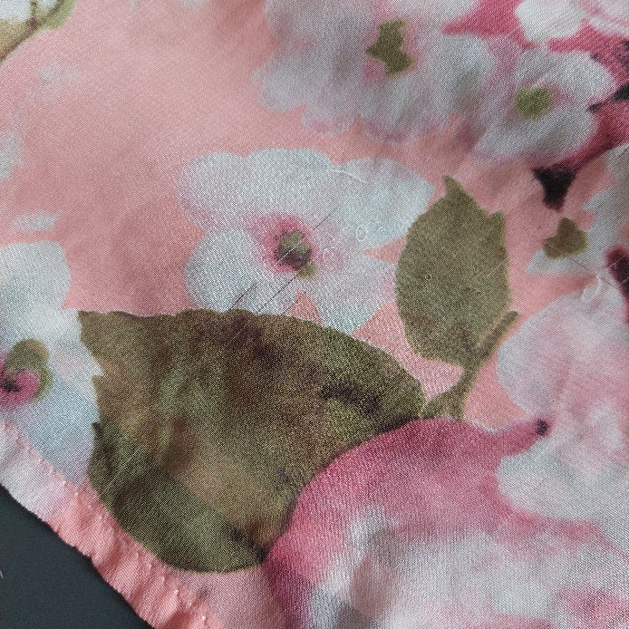 Forever 21 Pink Sheer Floral Printed Blouse | Pre Loved |