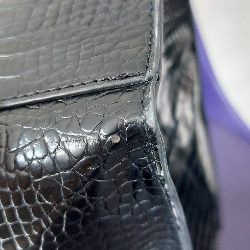 Ted Baker Croc Faux Leather Wide Icon Tote Bag | Pre Loved |