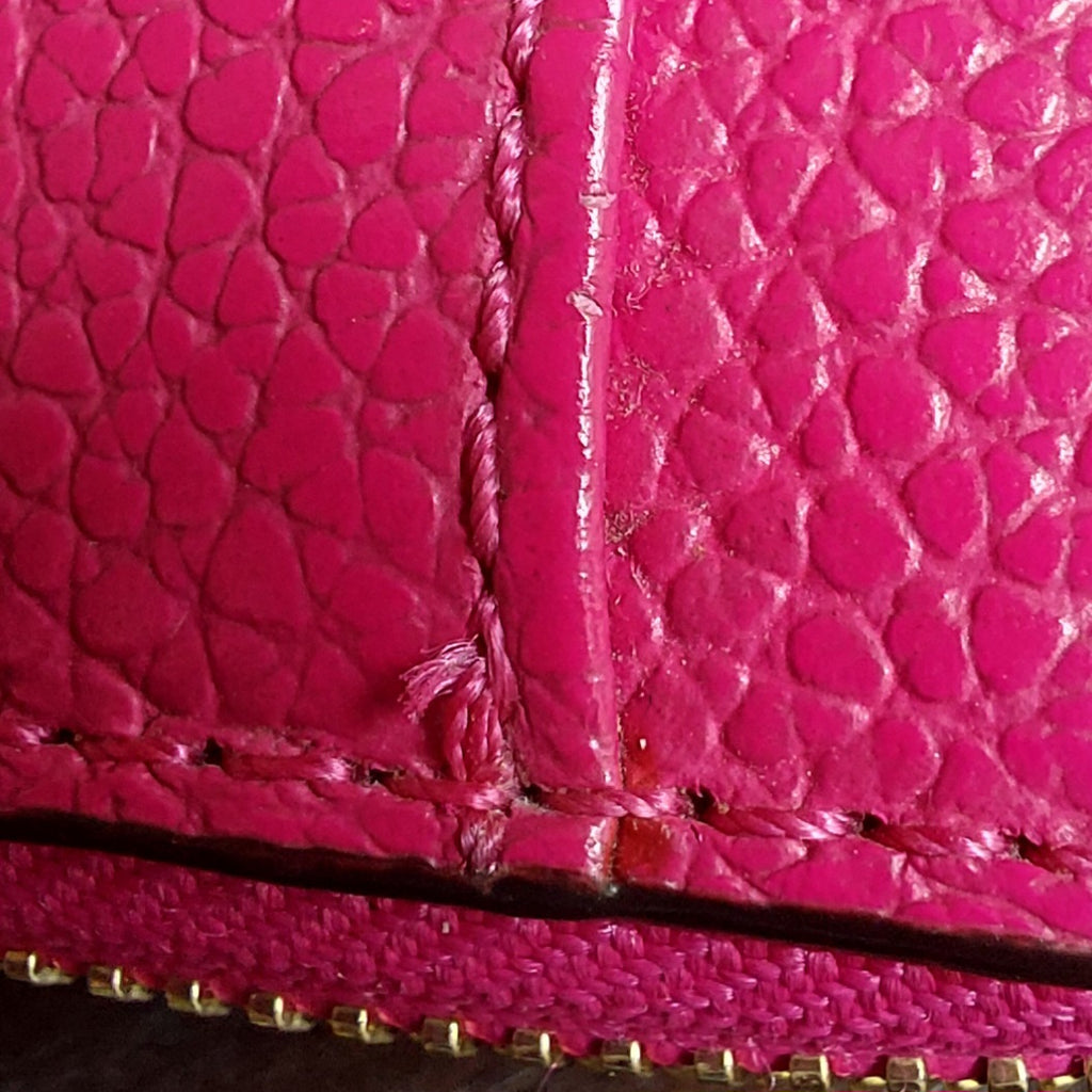 Michael Kors Cranberry Pink Leather Zip Around Wallet | Gently Used |