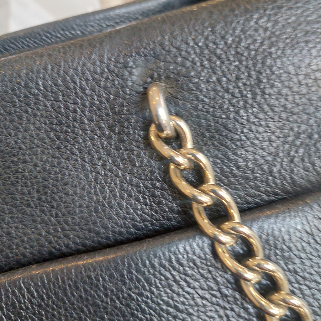 Kate Spade Black Leather Triple Compartment Shoulder Bag | Pre Loved |