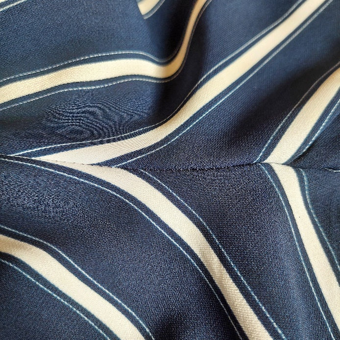 Wallis Blue & White Striped Summer Coat | Gently Used |