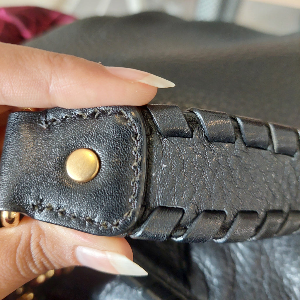 Michael Kors Black Soft Leather Convertible Shoulder Bag | Pre Loved |