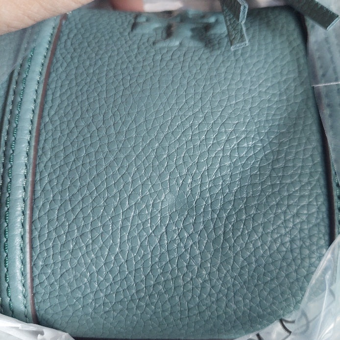 Tory Burch Arctic Green Thea Mixed Materials Mini Satchel Bag | Brand New |