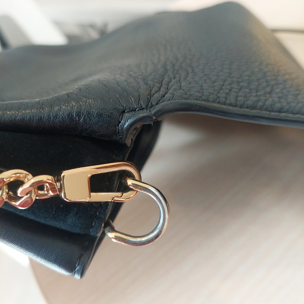 Tory Burch Black Kira Mixed Material Mini Bag | Pre Loved |