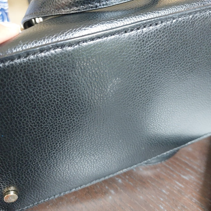 Kate Spade Black Leather 'Patterson Drive' Dome Satchel Bag | Gently Used |