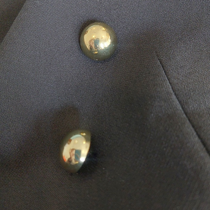 Mango Black with Gold Buttons Blazer | Brand New |