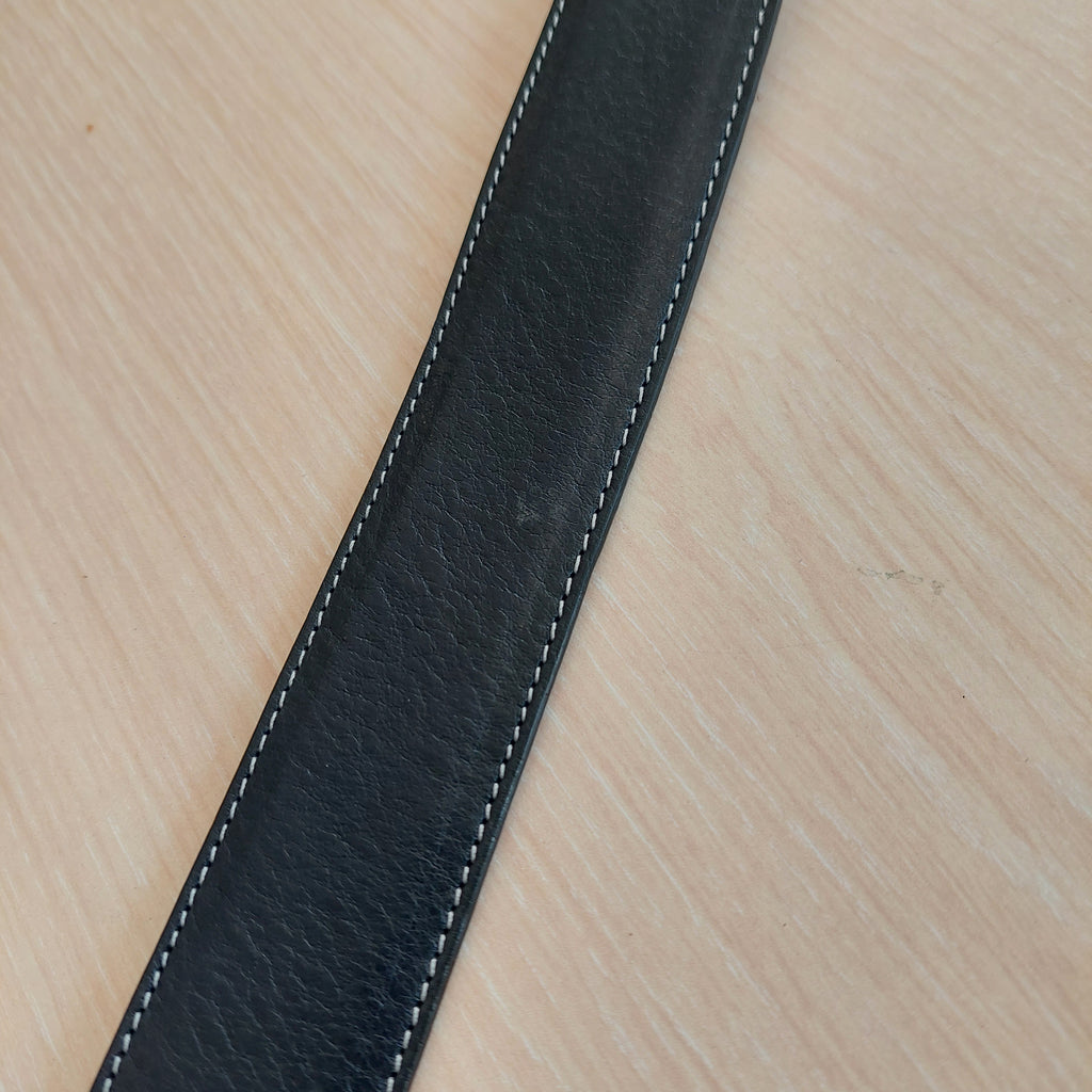 ZARA Men's Black Leather Belt | Brand New |